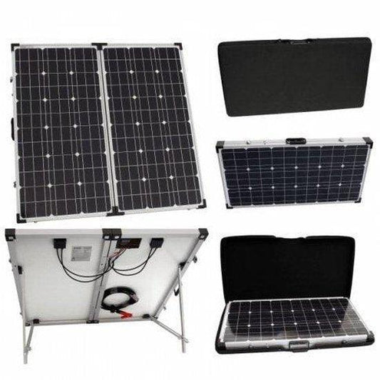150W 12V Folding Monocrystalline Solar Kit (75W+75W) | 4Boats