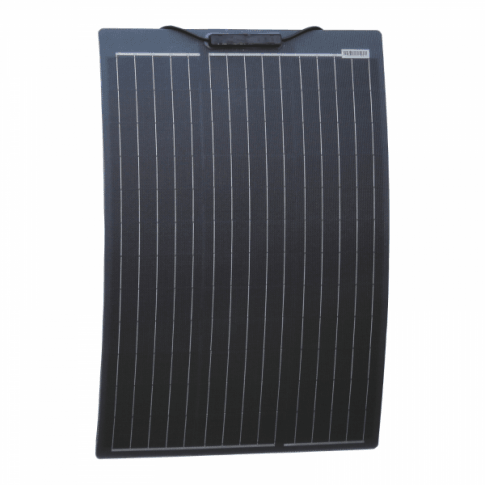 60W 12V Black Semi-Flexible ETFE Solar Panel (Fibreglass) | 4Boats