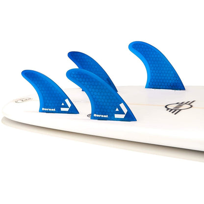 DORSAL Surfboard Fins Quad 4 Set FCS Compatible-0
