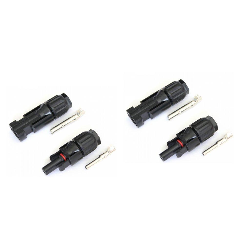 2 Pairs MC4-compatible connectors for 10 mm² cable | 4Boats