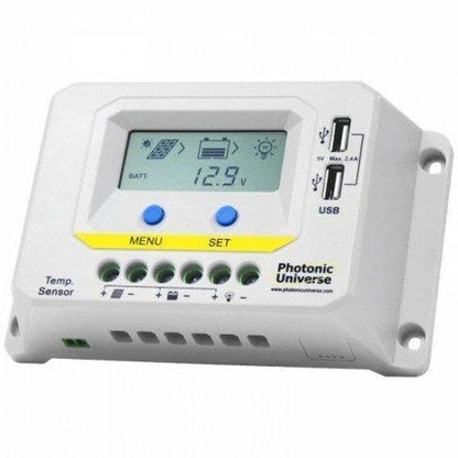 Photonic Universe 20A 12/24V PWM Solar Controller, LCD+USB | 4Boats