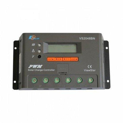 20A PWM Solar Charge Controller with LCD (12–48V) | 4Boats