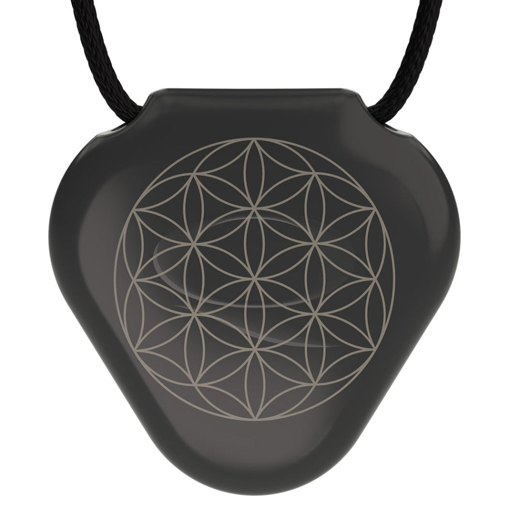 Q-Link SRT-3 Black Flower of Life Pendant