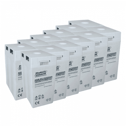 24V 500Ah AGM Deep-Cycle Battery Bank (12×2V) | 4Boats