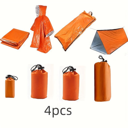 Outdoor Survival Camping Tent & Blanket Set (4 pcs)-4