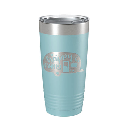 Happy Campers Tumbler RV Camping Travel Mug Gift Insulated Laser Engraved Coffee Cup Tent Outdoors 20 oz-13