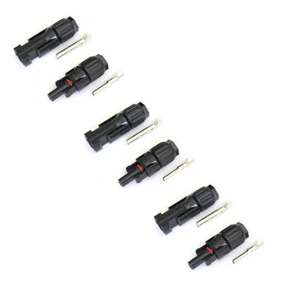 3 Pairs MC4-Compatible Solar Connectors for 10 mm² Cable | 4Boats