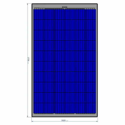 300W Semi-Flexible Solar Panel — Rear Junction Box, Made in Austria