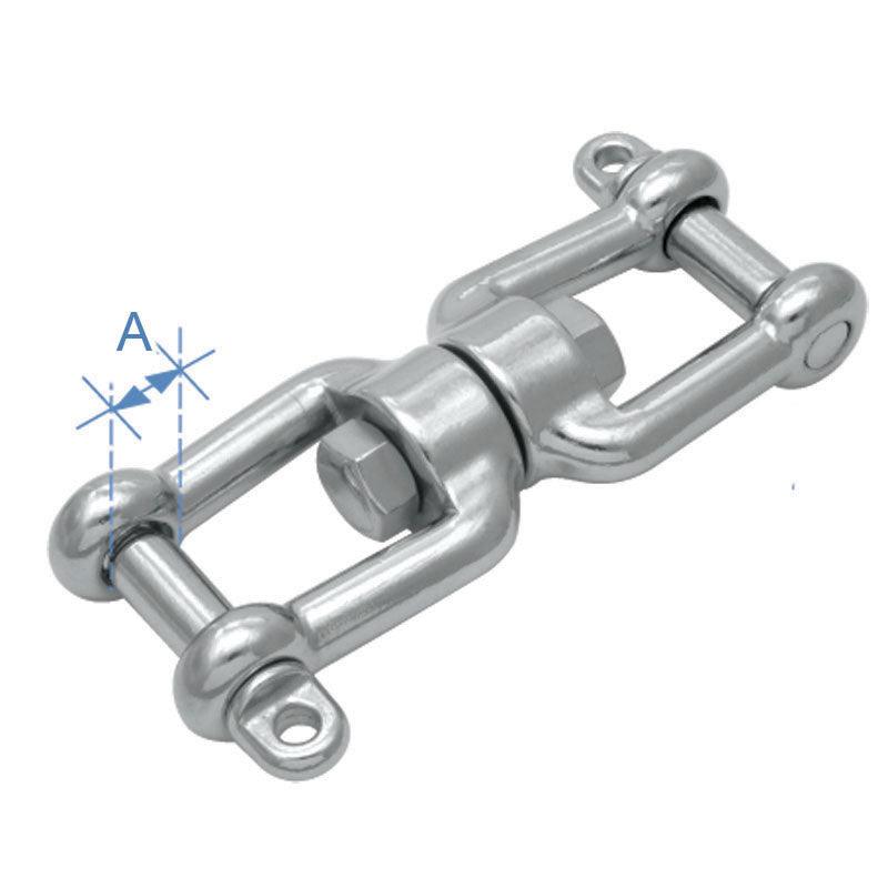 Jaw 10 mm Inox 316 double-ended swivel | 4Boats