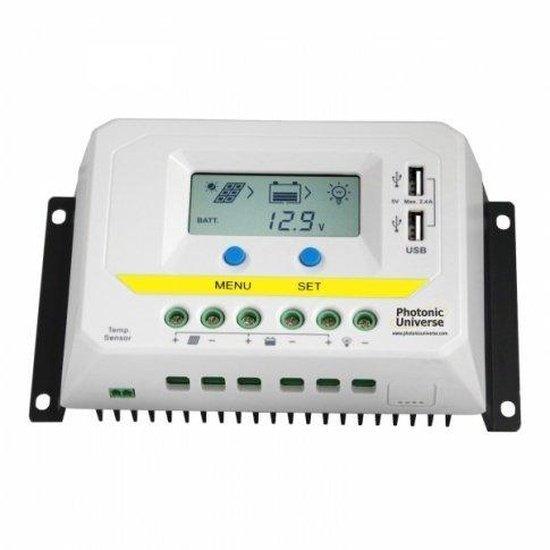 Photonic Universe 30A PWM 12/24V Solar Controller LCD & USB | 4Boats