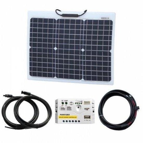 Photonic Universe 30W 12V Reinforced Semi-flexible Solar Kit | 4Boats