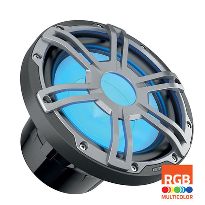 Hertz 500W 10" 2 Ohm HMS RGB LED Marine Subwoofer - Sports Grey