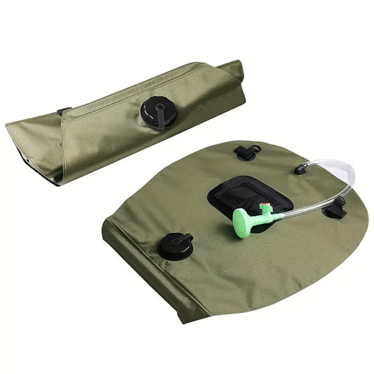 5 Gallon Solar Heated Camping Shower Bag - Portable Bath Bag-0