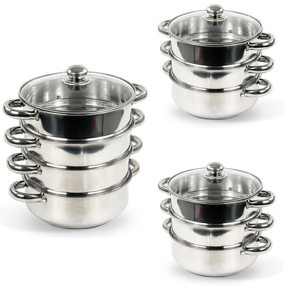 Stainless Steel Steamer Induction Hob