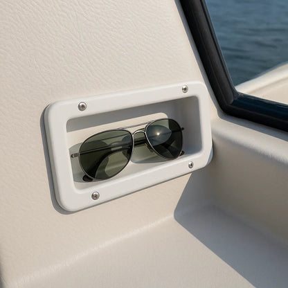 Handle-Sunglasses Holder 175 x 85 mm Rectangular White | 4Boats