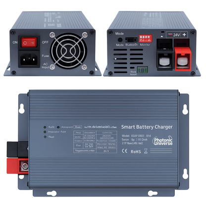 Photonic Universe 30A 12V Smart Multi-Stage Battery Charger | 4Boats