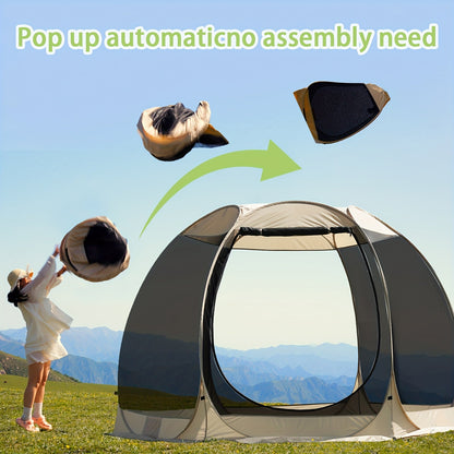 6-8 Person All-Season Portable Sheer Camping Tent-2