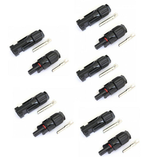 5 Pairs MC4-compatible connectors for 10 mm² solar cable | 4Boats