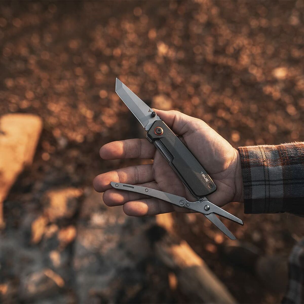 Multi-purpose knife True Dual Cutter tru-mtl-0002-g 2-in-1-2