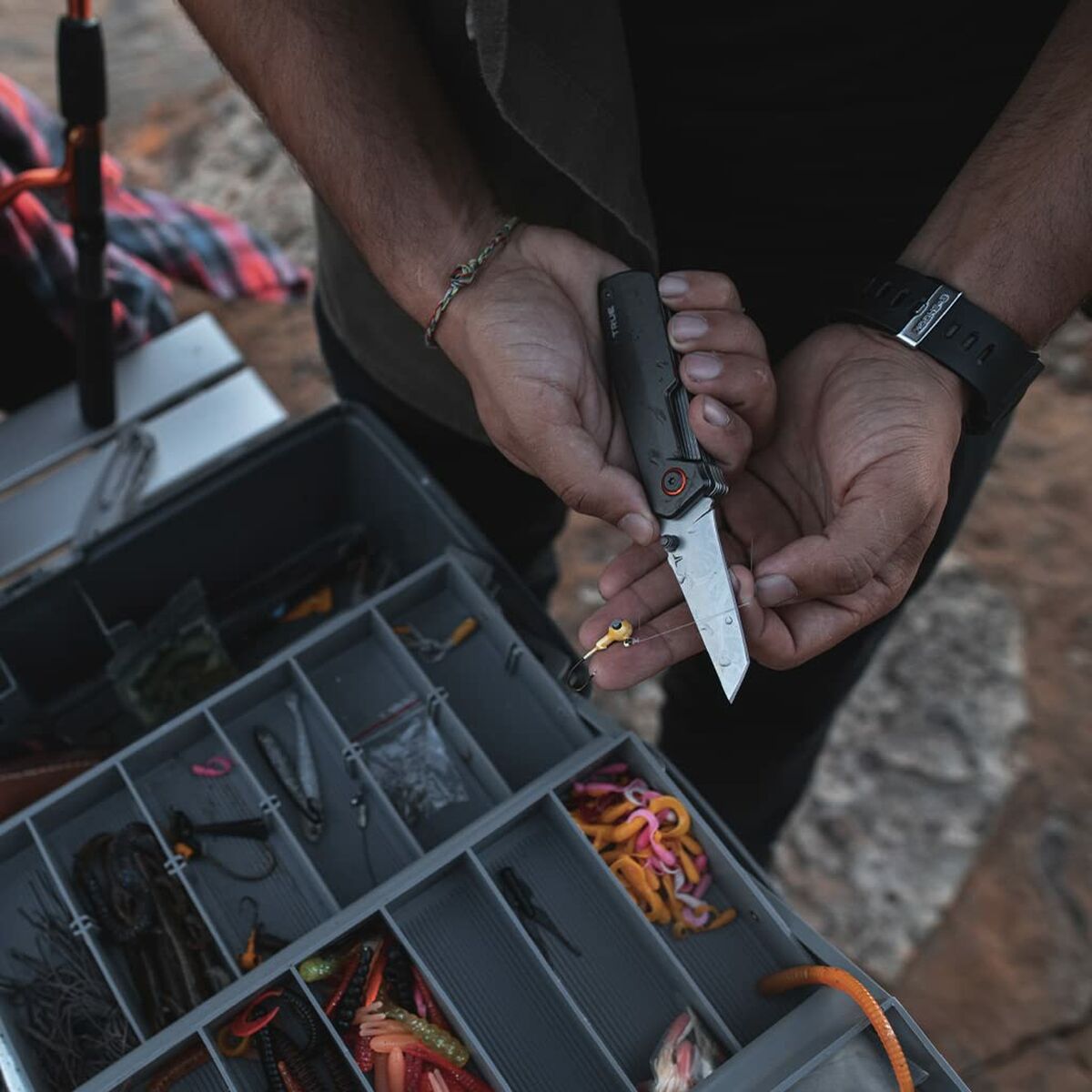 Multi-purpose knife True Dual Cutter tru-mtl-0002-g 2-in-1-1
