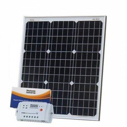 50W 12V Solar Kit with 10A PWM Controller & 2 × 5 m Cables | 4Boats