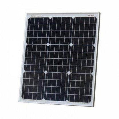 50W 12V Monocrystalline Solar Panel with 2 × 5 m MC4 Cables | 4Boats