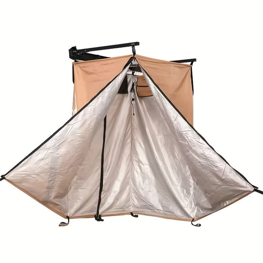 Portable Car Shower Tent Khaki Camping Changing Room-0