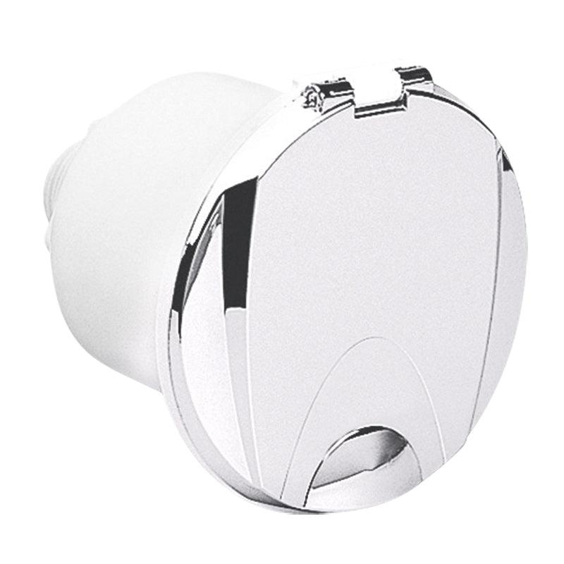 Case Sea Water Outlet with Lid & Elbow Connection, White | 4Boats