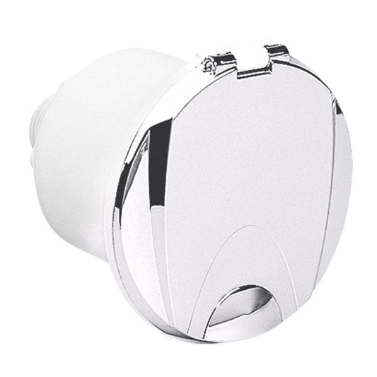 Case Sea Water Outlet with Lid & Elbow Connection, White | 4Boats
