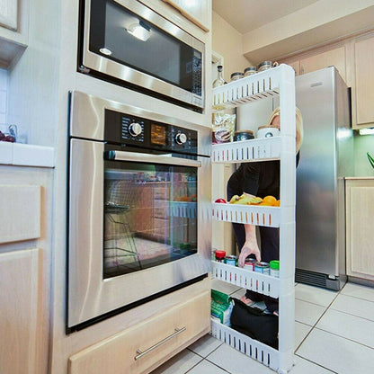 5 Tier Kitchen Trolley Rack Storage Organiser