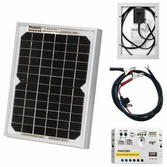 Photonic Universe 5W 12V Solar Trickle Charger Kit, 5A PWM | 4Boats