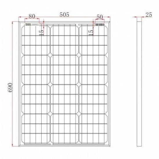Photonic Universe 60W 12V solar panel, 2 × 5m cable | 4Boats