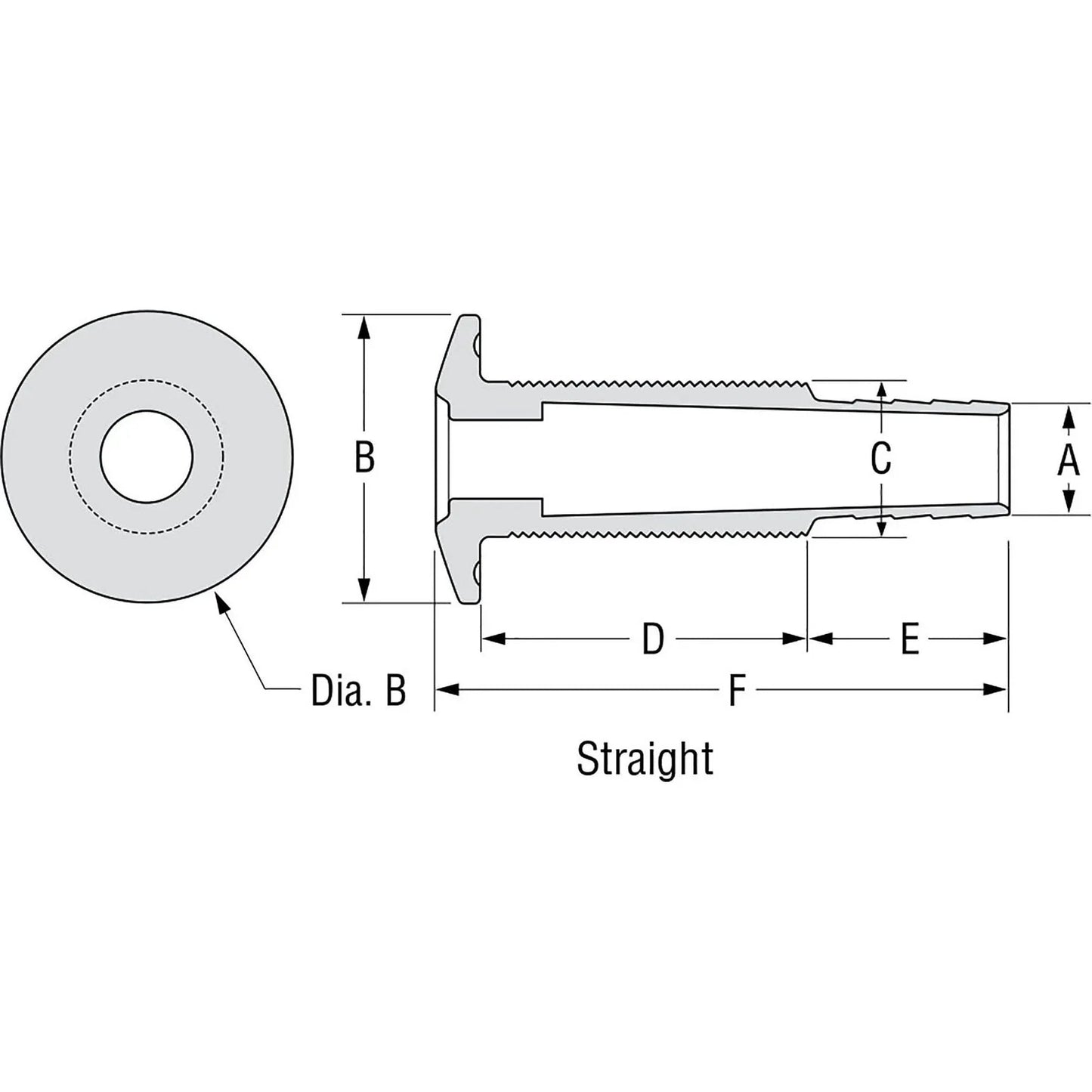 Attwood Ws-Thull Ws-Thull WS-Thull SS-Capped Composite Thru-H | 4Boats