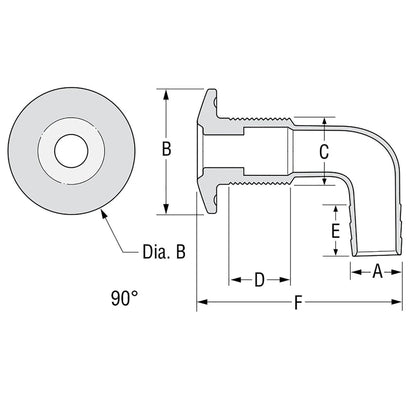Attwood Ws-90 Ws-90 Ws-90 Stainless Steel Thru-hull Cap 16 mm | 4Boats