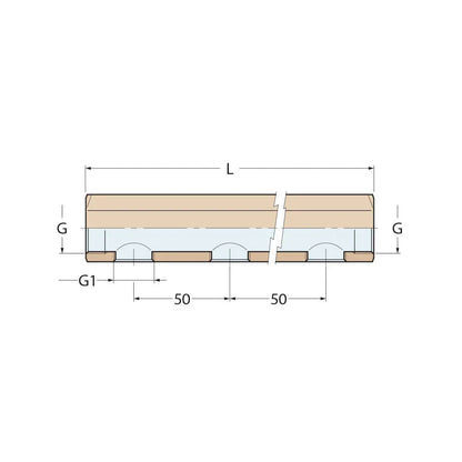 Guidi Brass Manifold F 1 in x 1/2 in 5 Ways
