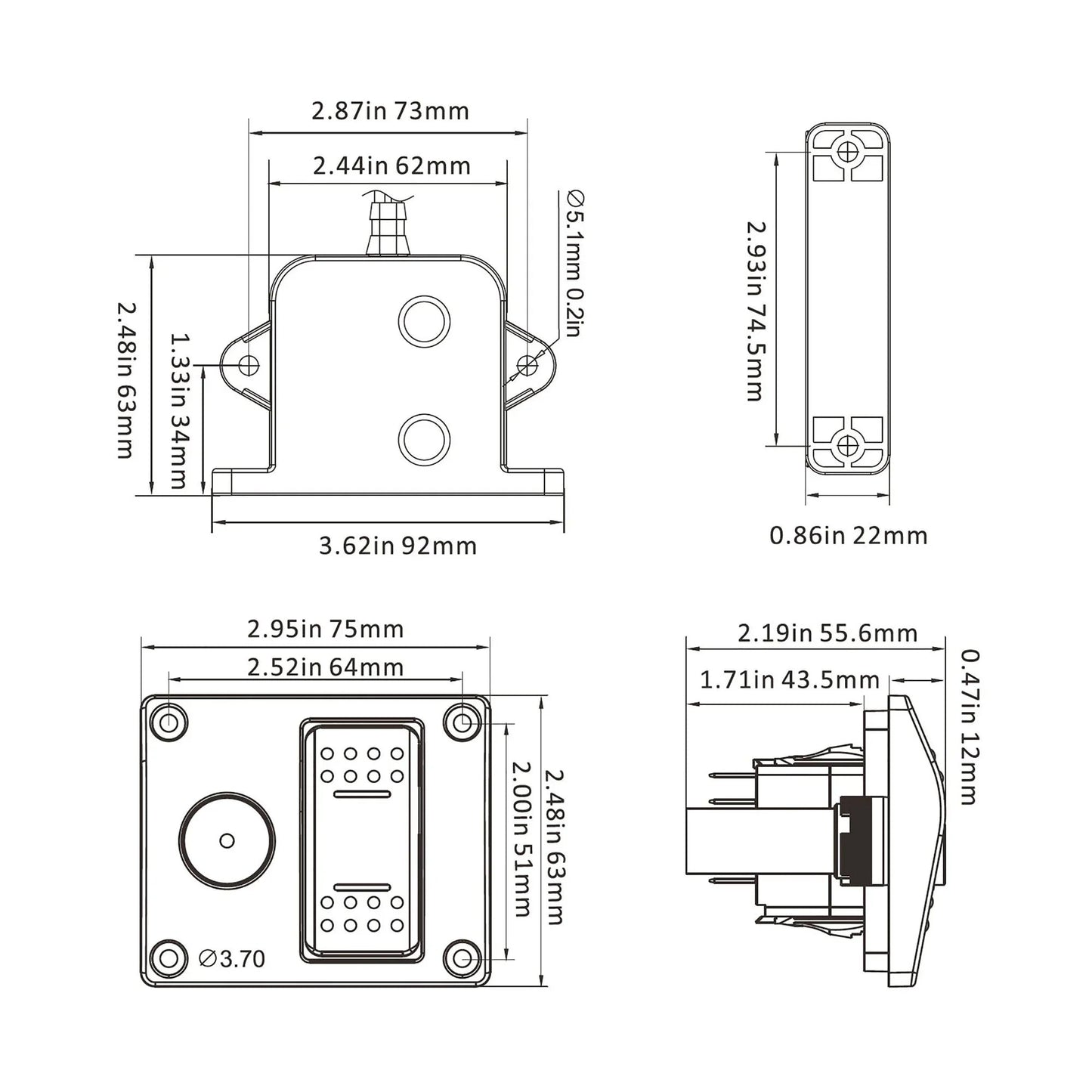 Seaflo Alarm 12V Alarm Control System | 4Boats