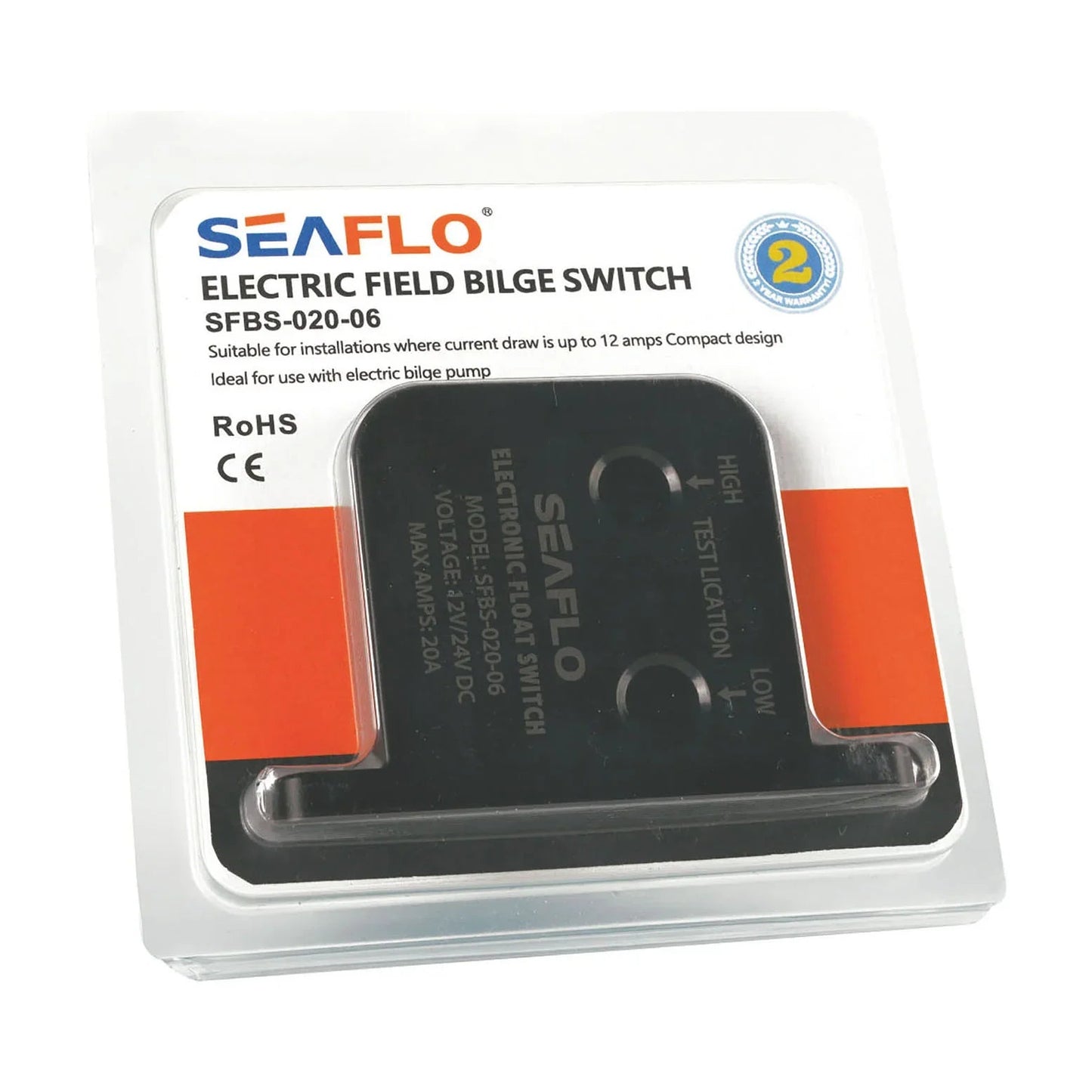 Seaflo  Electric Field Bilge Switch — 12/24V | 4Boats