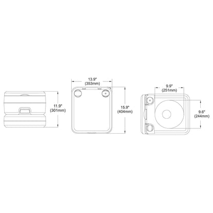 Seaflo Portable Toilet 10 L (PT1001) | 4Boats