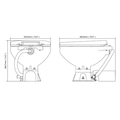 Seaflo Electric Marine Regular Toilet 12V | 4Boats