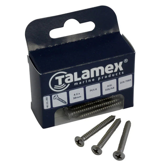 Talamex Tapping Tapping Tapping Screw CS 4.8 × 38 mm Phillips | 4Boats
