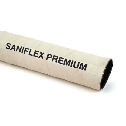 Saniflex Premium Rubber Sanitation Hose - White - 19 mm