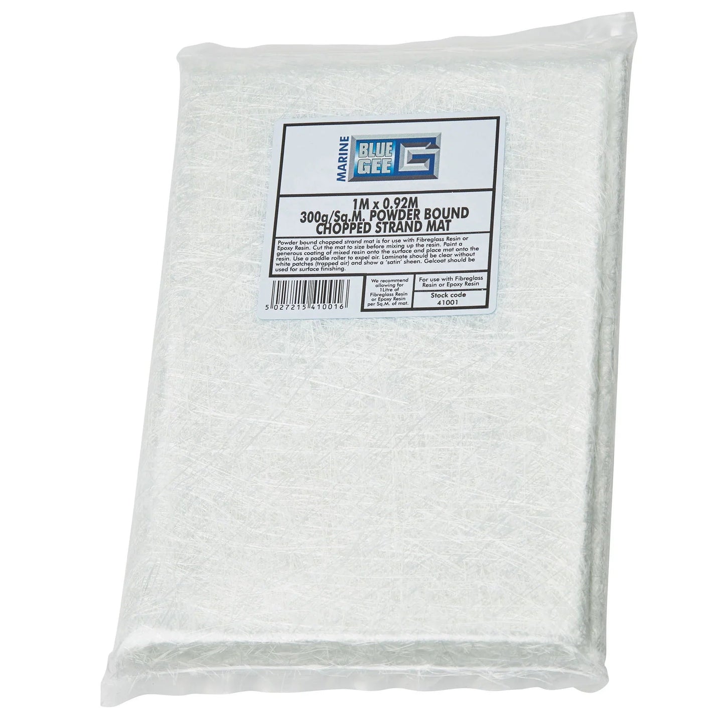 Gee Chop Strand Mat (Powder Bound) 300 g/m², 1 × 1 m | 4Boats