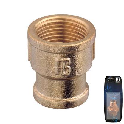 Guidi Brass Reducing Socket F-F 2 in x 1 in 1/4 - Retail Pack