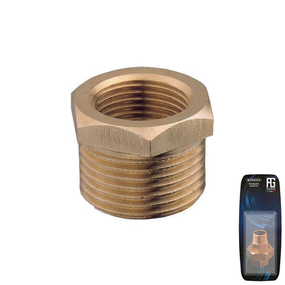 Guidi Brass Bushing M-F 1 in x 1/2 in - Retail Pack