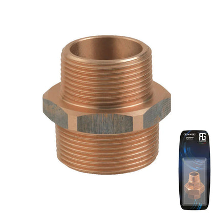 Guidi Bronze Reducing Nipple M-M 1 in x 1/2 in