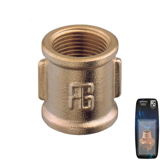 Guidi Brass Equal Socket F 2 in - Retail Pack
