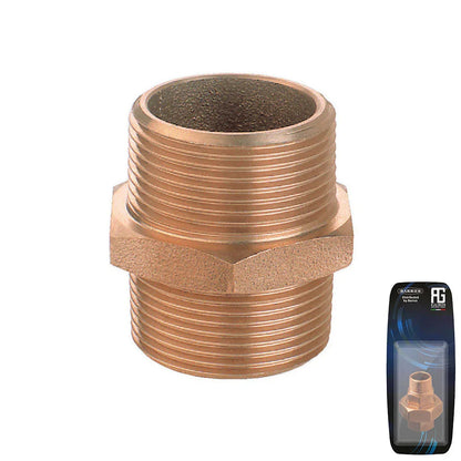 Guidi Bronze Nipple M-M 1 in - Retail Pack