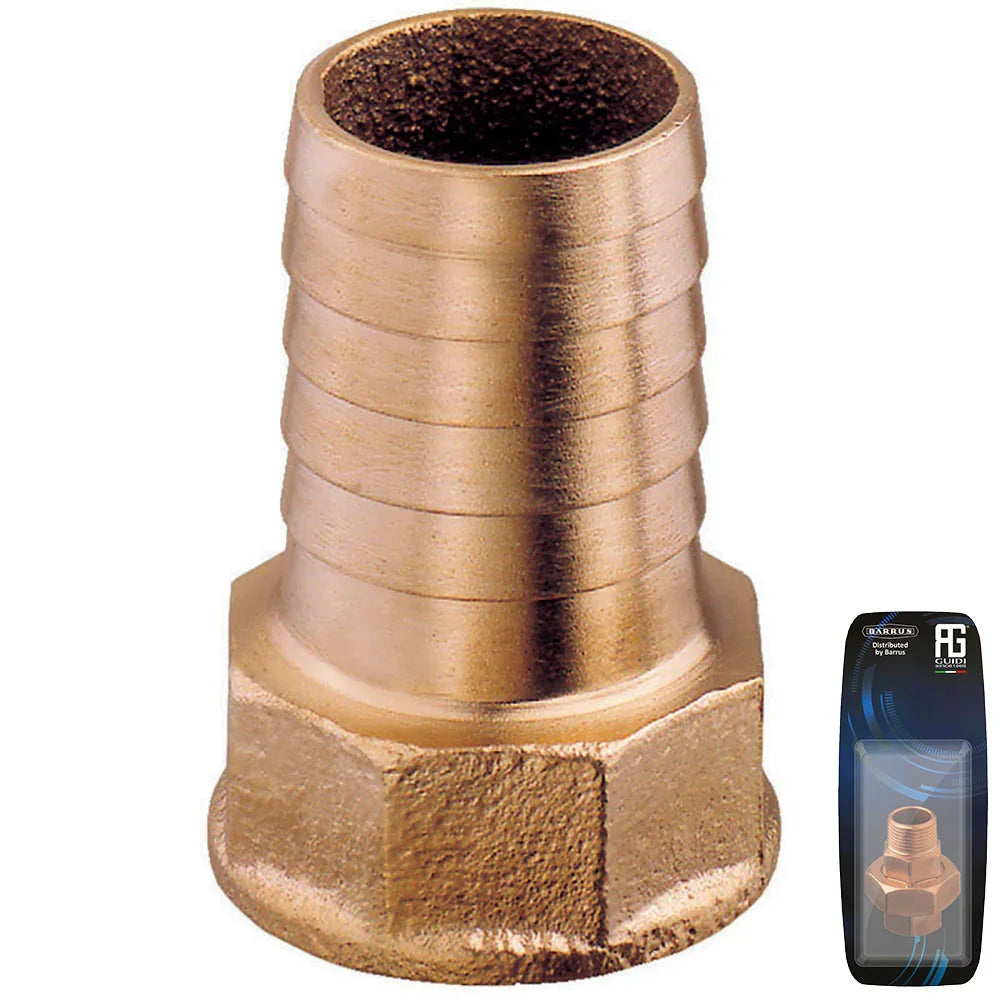 Guidi Bronze Hose Connector F 1 in 1/2 x 38 mm