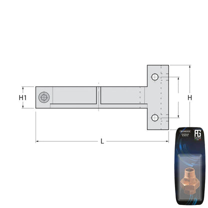 Guidi Nylon Holding Bracket For 1158 and 1160 Water Strainers