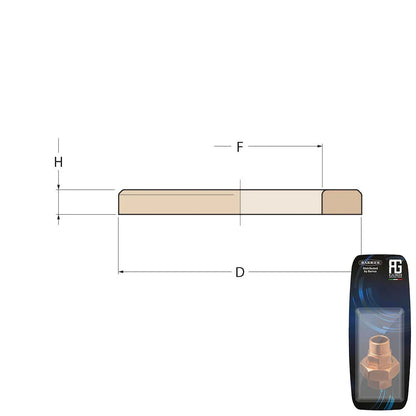 Guidi Brass Washer Heavy Series 3/4 in - Retail Pack